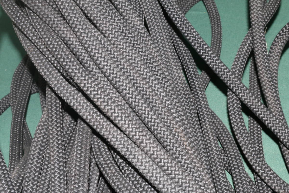 * outdoor goods fea* Okinawa the US armed forces use lape ring etc. black color rope approximately 25m superior article equipment for collection outdoor etc. 