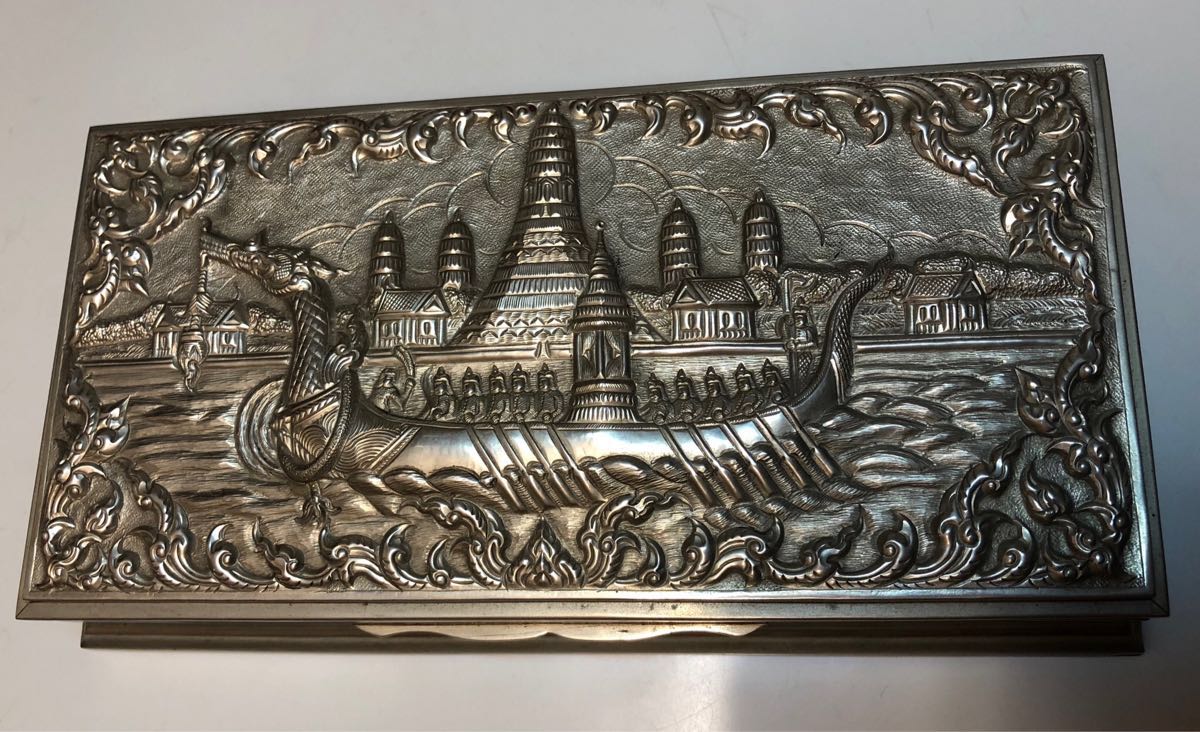 SILVER 銀製 ケース MADE IN THAILAND タイ製 インテリア小物 シルバー