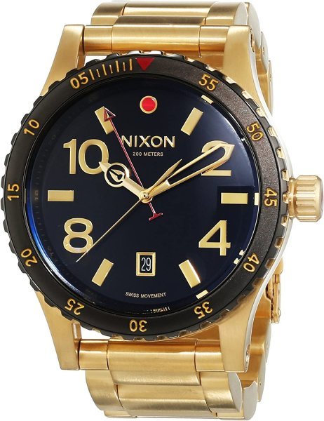 Nixon A277-513 Diplomat SS 男性用時計 ゴールド＆ブラック　美品
