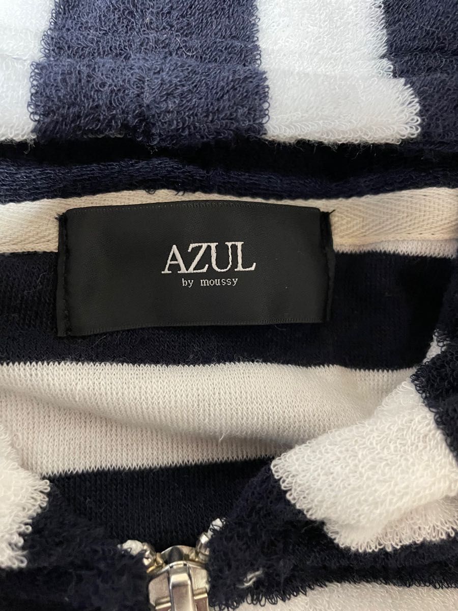 AZUL by moussy ボーダーパーカー　M