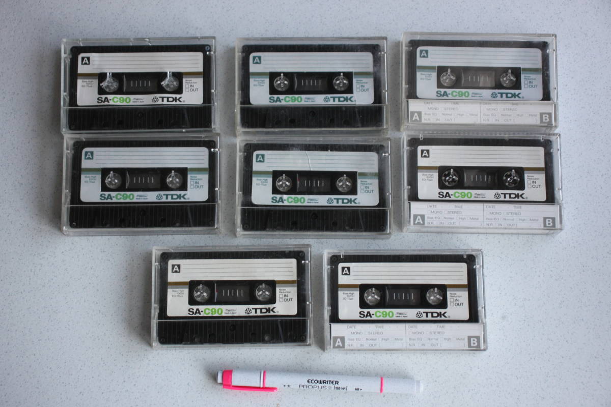10［中古］カセットテープ90分用TypeⅡ　８巻（TDK_SA_C-90）