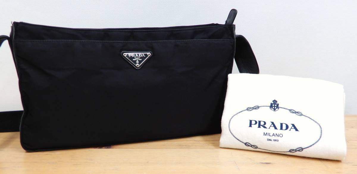 超特価セール 25%OFF】 156415 美品本物プラダPRADA本革レザー