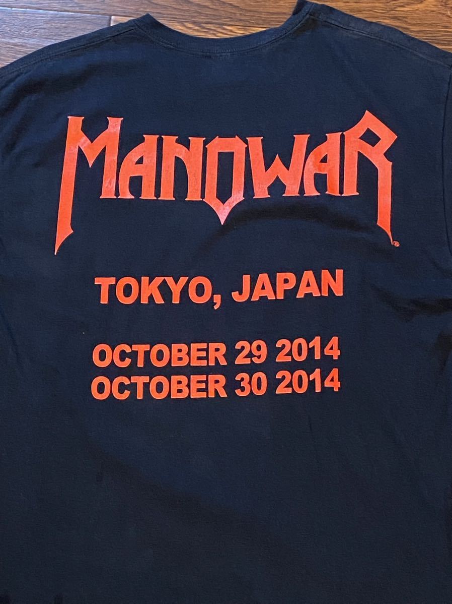 日本ツアー　MANOWAR Tシャツ/アンスラックス ANTHRAX/メタリカ METALLICA/IRON MAIDEN アイアン メイデン MEGADETH メガデス /SLAYER _画像6