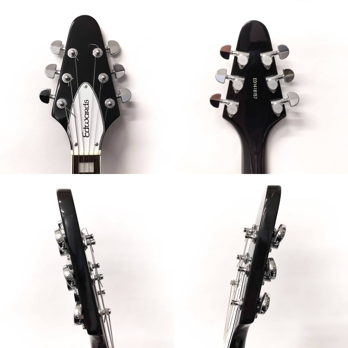 EDWARDS/エドワーズ E-FV-100D BLK フライングVタイプ ブラック エレキ