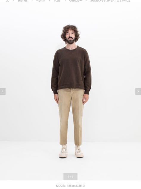 23ss JUMBO SB SWEAT L/S (N.D.) サイズ2 新品未使用 DK.MUD visvim
