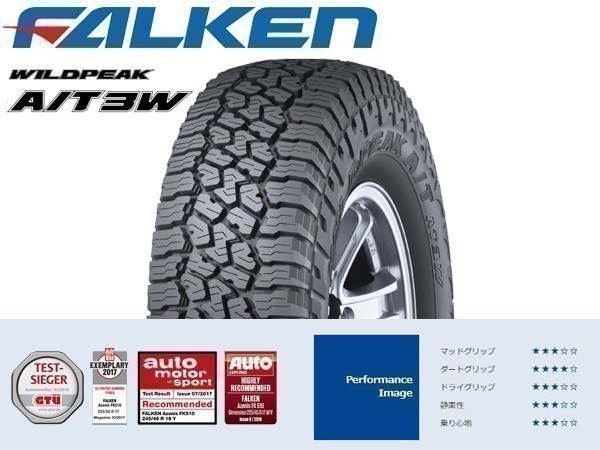 175/80R16 4本セット(4本SET) FALKEN(ファルケン) WILDPEAK A/T3W (AT) オールテレーン (新品)_画像1