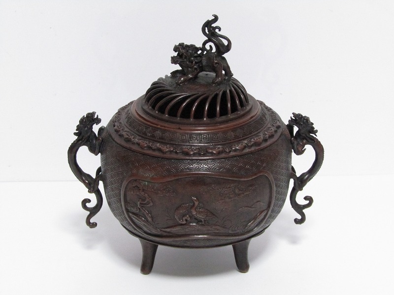 納得できる割引 米田秀保 金工師 ee16-8414[SAN] 鋳銅蝋型 茶道具 香