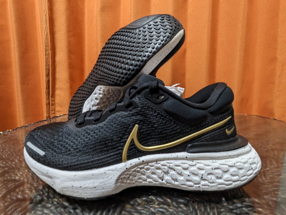  last 25cm Nike zoom X in vi nsibru Ran fly knitted @22000 jpy inspection classical running shoes marathon men's /24.5cm corresponding black / gold 