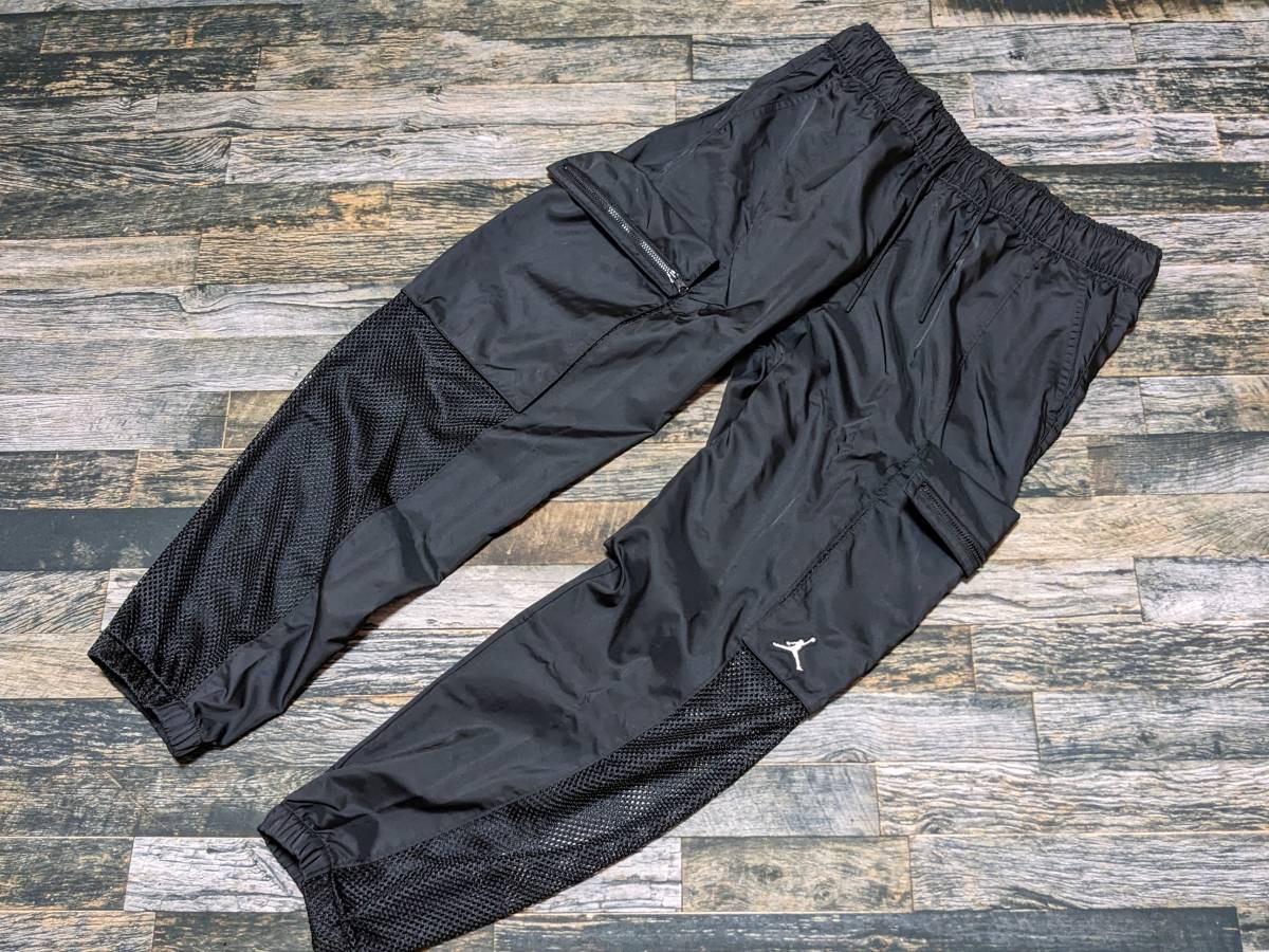 M Nike Jordan женский u-bn брюки-карго @12100 иен осмотр атлас нейлон Esse n автомобиль ru служебная программа чёрный / черный 