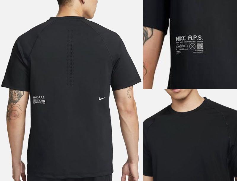 最後 M ナイキ DRI-FIT ADV A.P.S. SS トップ 入手困難/完売品 検 ストレッチ 高機能 ジム/筋トレ/屋内トレーニング特化型 黒/ブラック_画像1