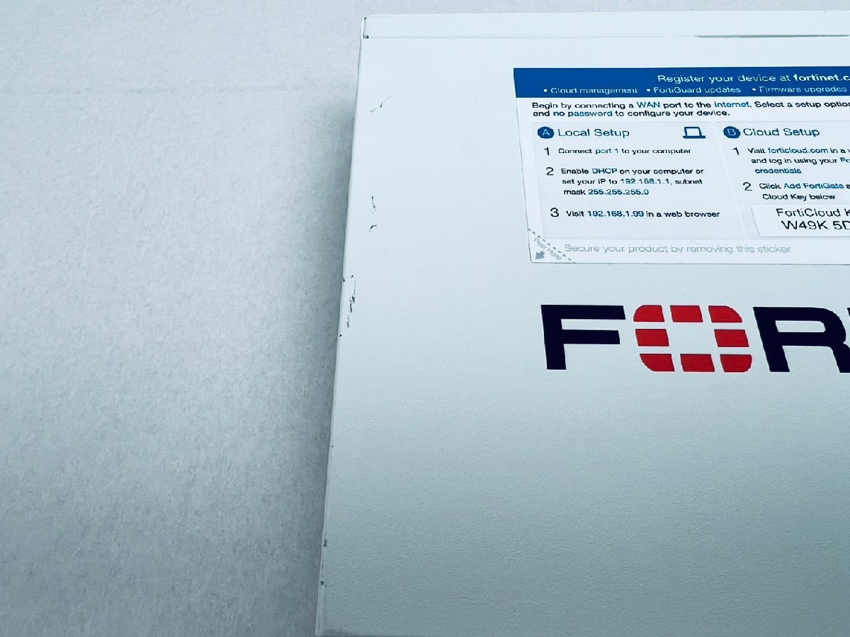 ライセンス期限2026/06/25 < 清掃済> FORTINET FORTIGATE-60F FG-60F