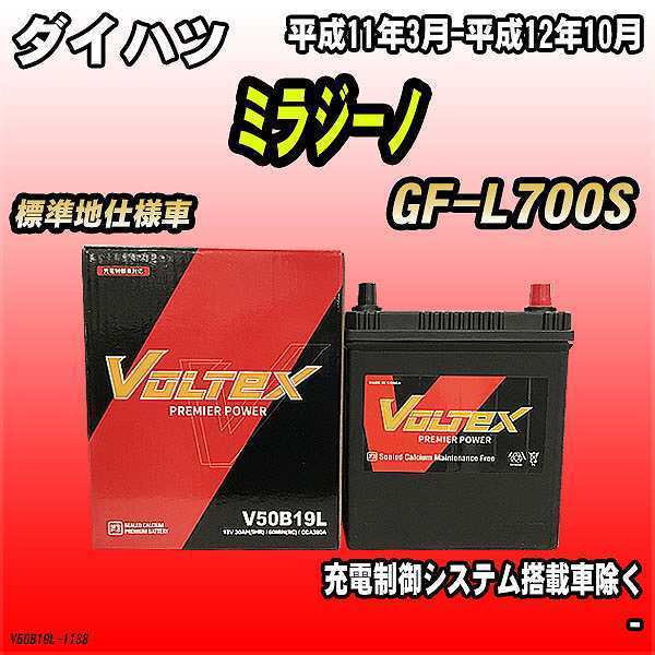 バッテリー VOLTEX ダイハツ ミラジーノ GF-L700S 平成11年3月-平成12