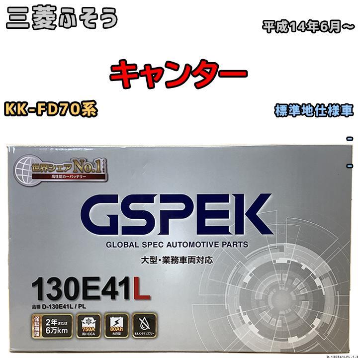 バッテリー デルコア GSPEK 三菱ふそう キャンター KK-FD70系 平成14年6月～ - 115E41L 標準地仕様車_画像1