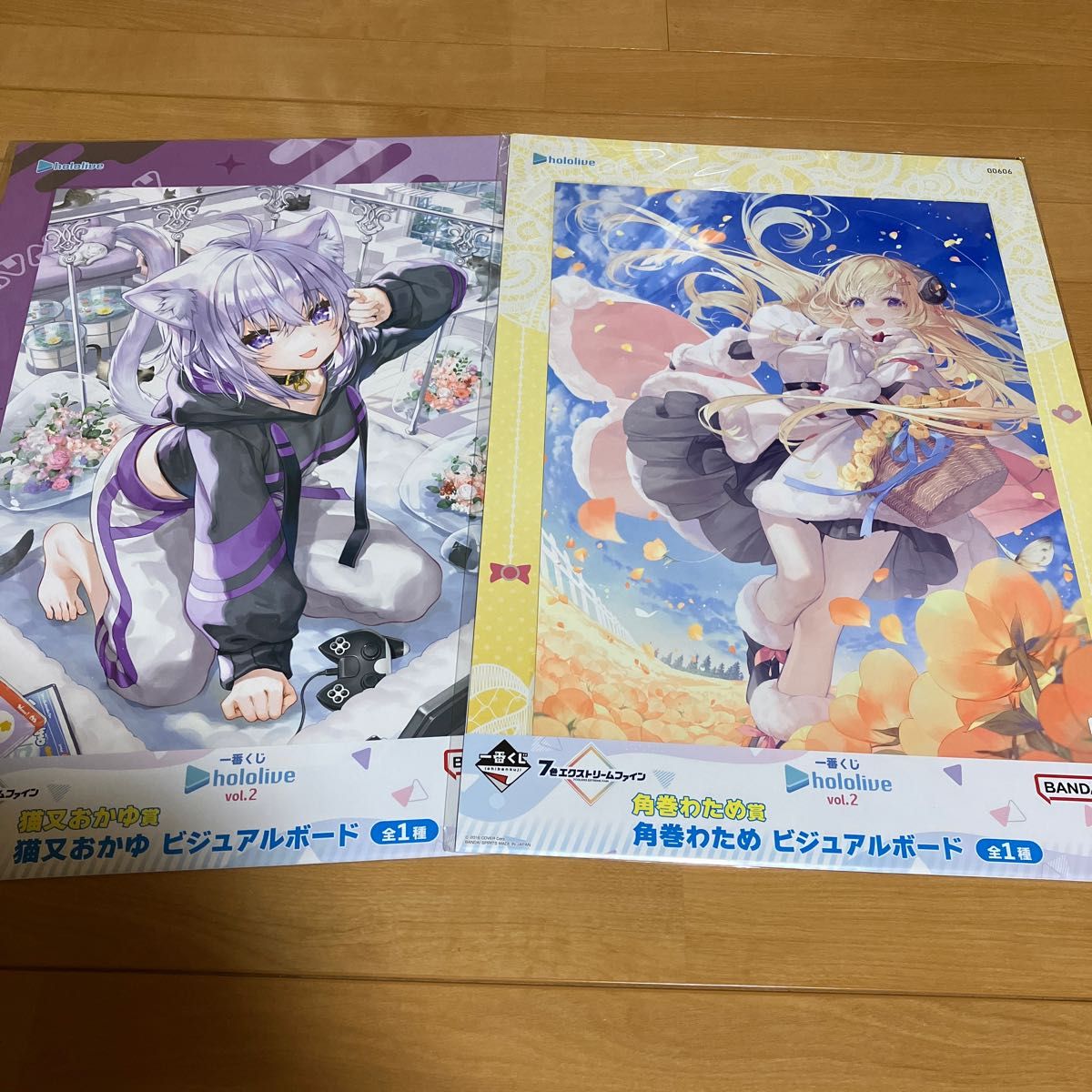 一番くじ ホロライブ vol 2 ビジュアルボード わため おかゆ 2種 一番くじ ホロライブ vol 2 ビジュアルボード わため おかゆ 2種