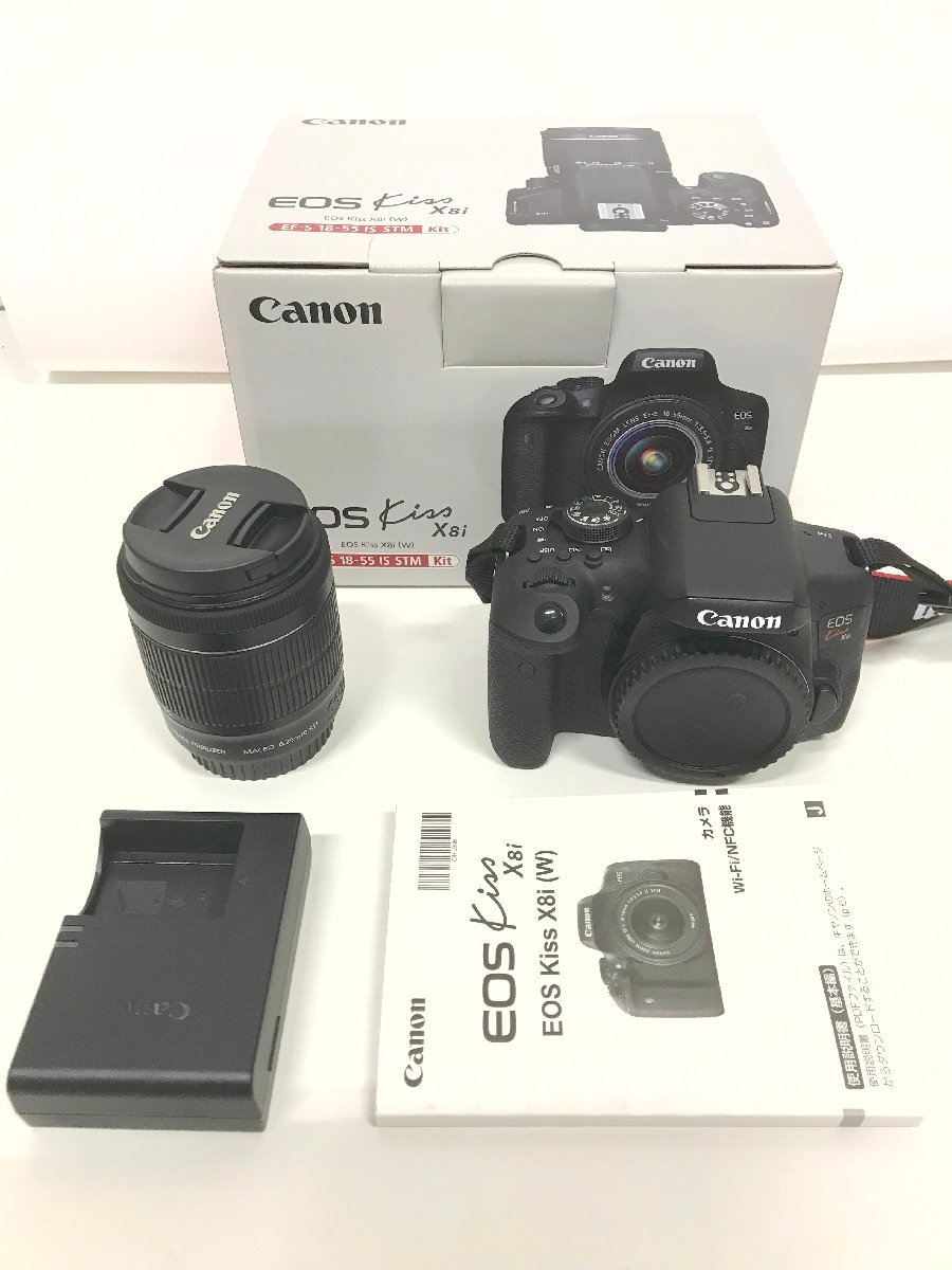 FUZ【美品】 Canon キヤノン デジタル一眼レフカメラEOS Kiss X8i EF-S 18-55 IS STM レンズキット  〈94-230507-YS-11-FUZ〉