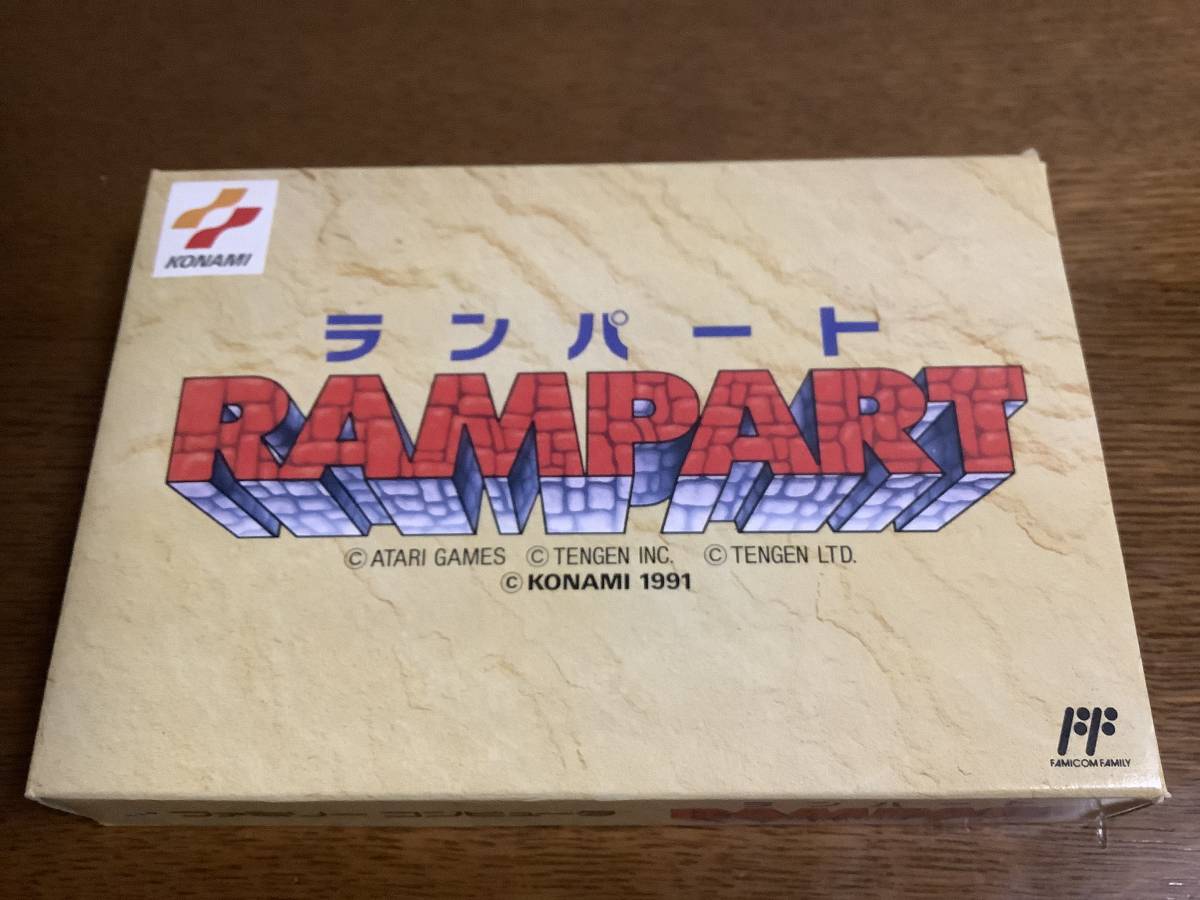 【完品】新品　未使用　ファミコンソフト　ランパート　RAMPART コナミ