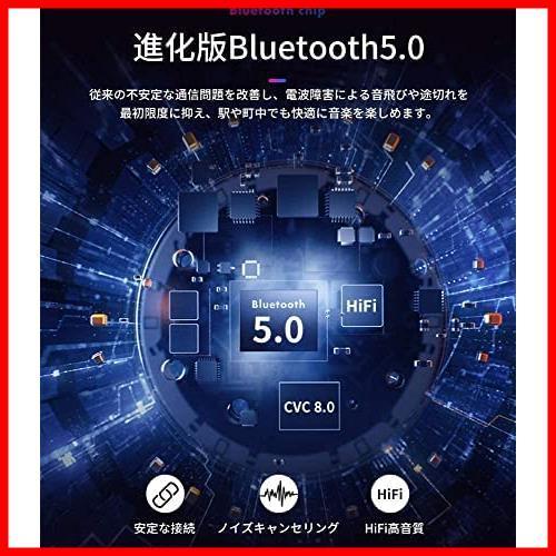 RACE Bluetooth ヘッドセット5.0 ワイヤレス イヤホン 片耳 CSRチップ ダブルマイク内蔵 ハンズフリー通話の画像2