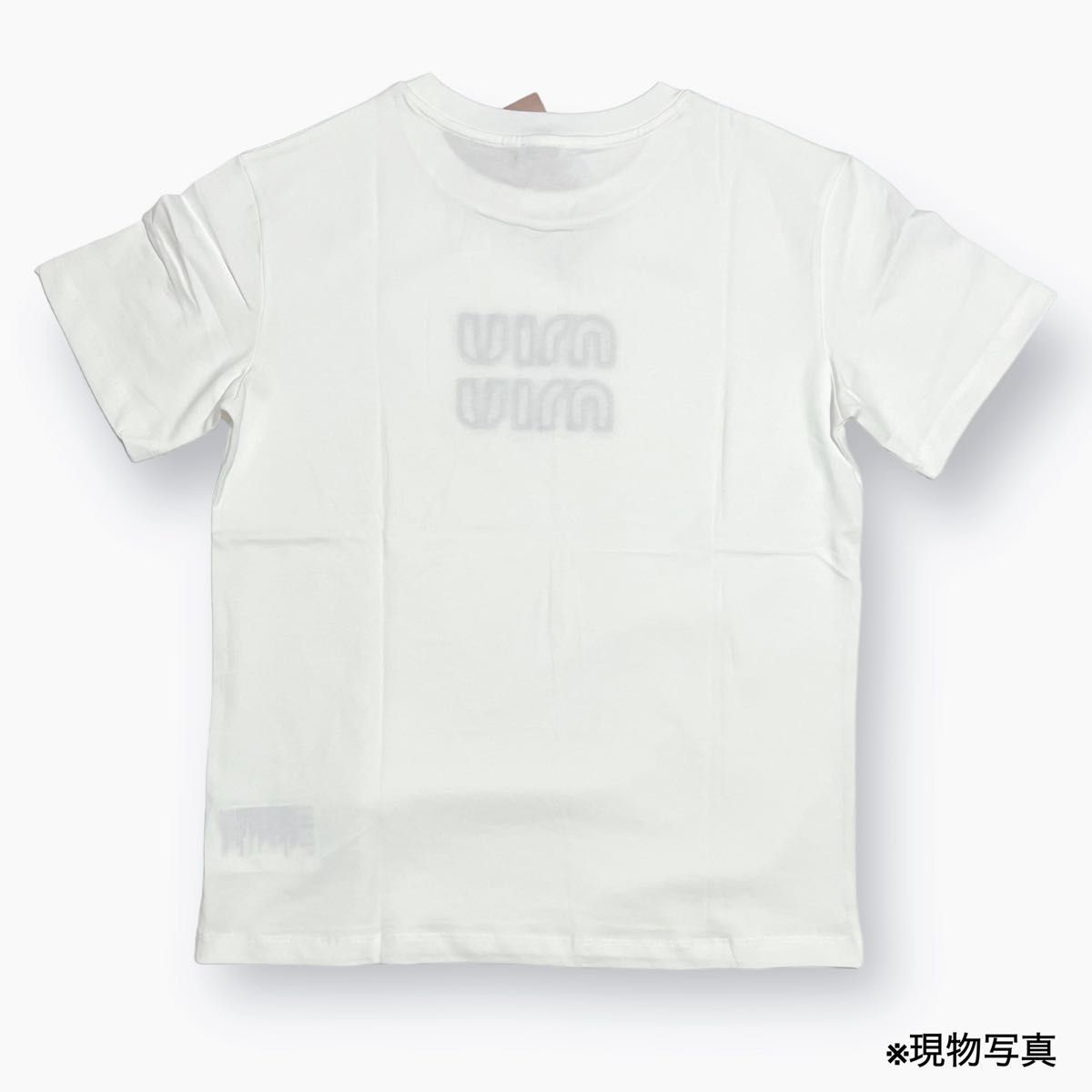 新品】 MiuMiu(ミュウミュウ)コットンTシャツ Mサイズ|Yahoo 新品】 MiuMiu(ミュウミュウ)コットンTシャツ Mサイズ|Yahoo
