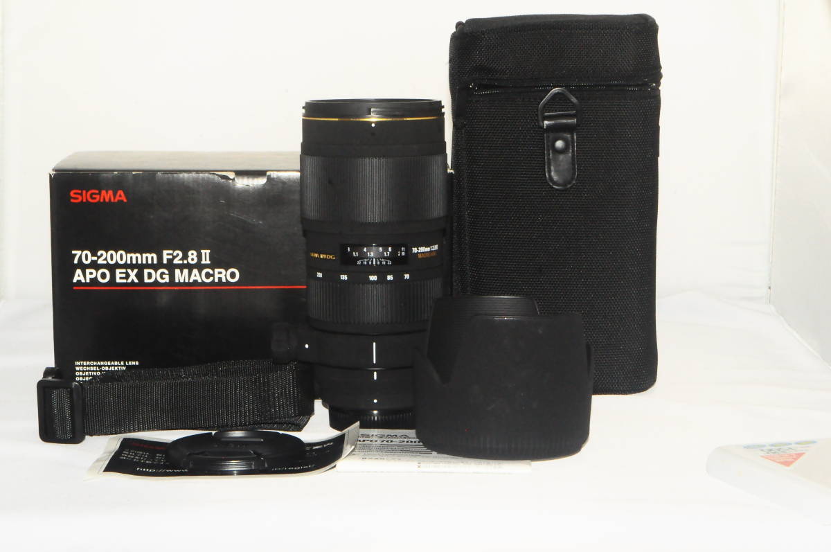 憧れの DG F2.8IIEX 70-200mm APO ケース・元箱付き SIGMA シグマ 極上