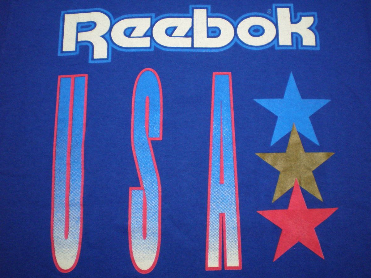 90's Reebok USA Tシャツ size M 90年代 USA製 リーボック トップス スポーツMIX ストリート オールドスクール OLDSKOOL VINTAGE 古着_画像3