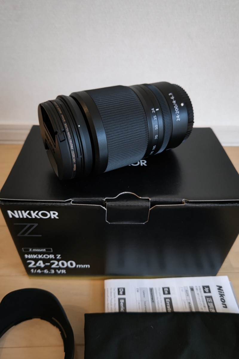 極美品 ニコン Nikon NIKKOR Z 24-200mm F/4-6.3 VR ARCREST 67㎜ 純正