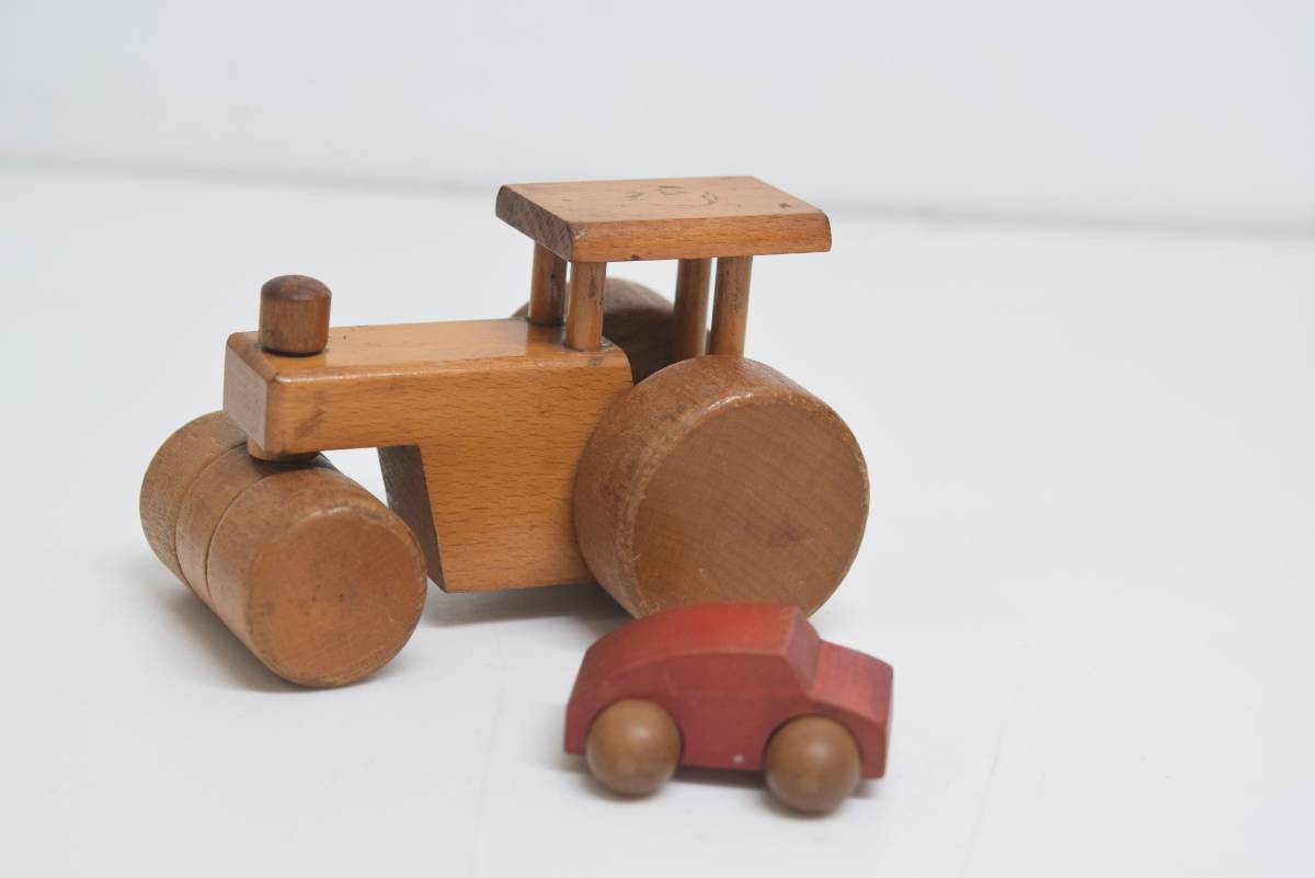 ■ ドイツ製　木のおもちゃ　木製車のおもちゃ2種　　検：Holzspielzeug ■_画像1