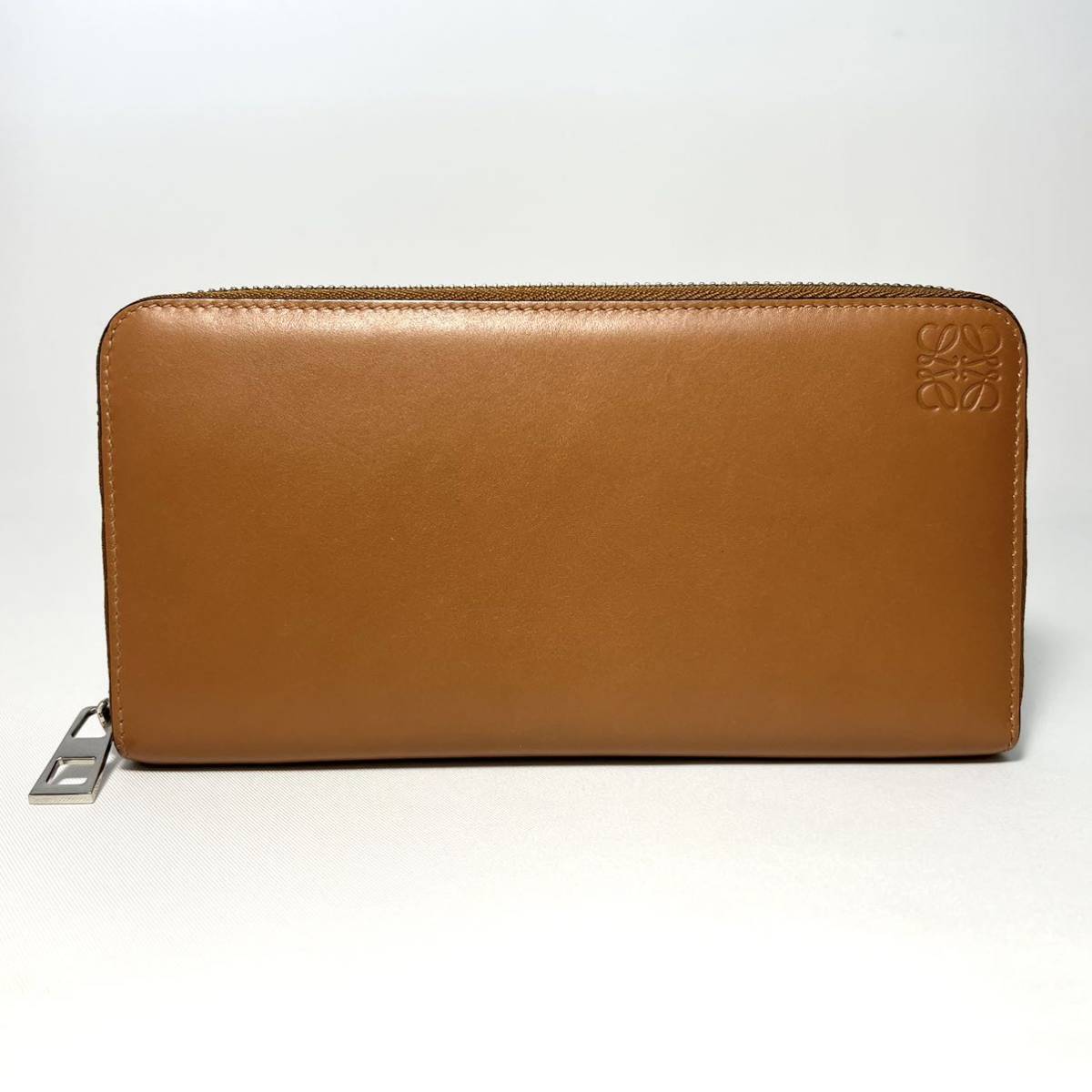 美品 LOEWE ロエベ ZIP AROUND WALLET アナグラム ラウンドファスナー