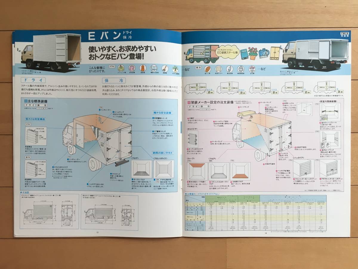 ★ダイナ！トラック！トヨタ！ルート！Ｅバン！パレット！バン型！★昭和レトロ旧車当時物カタログ TOYOTA DYNA _画像3