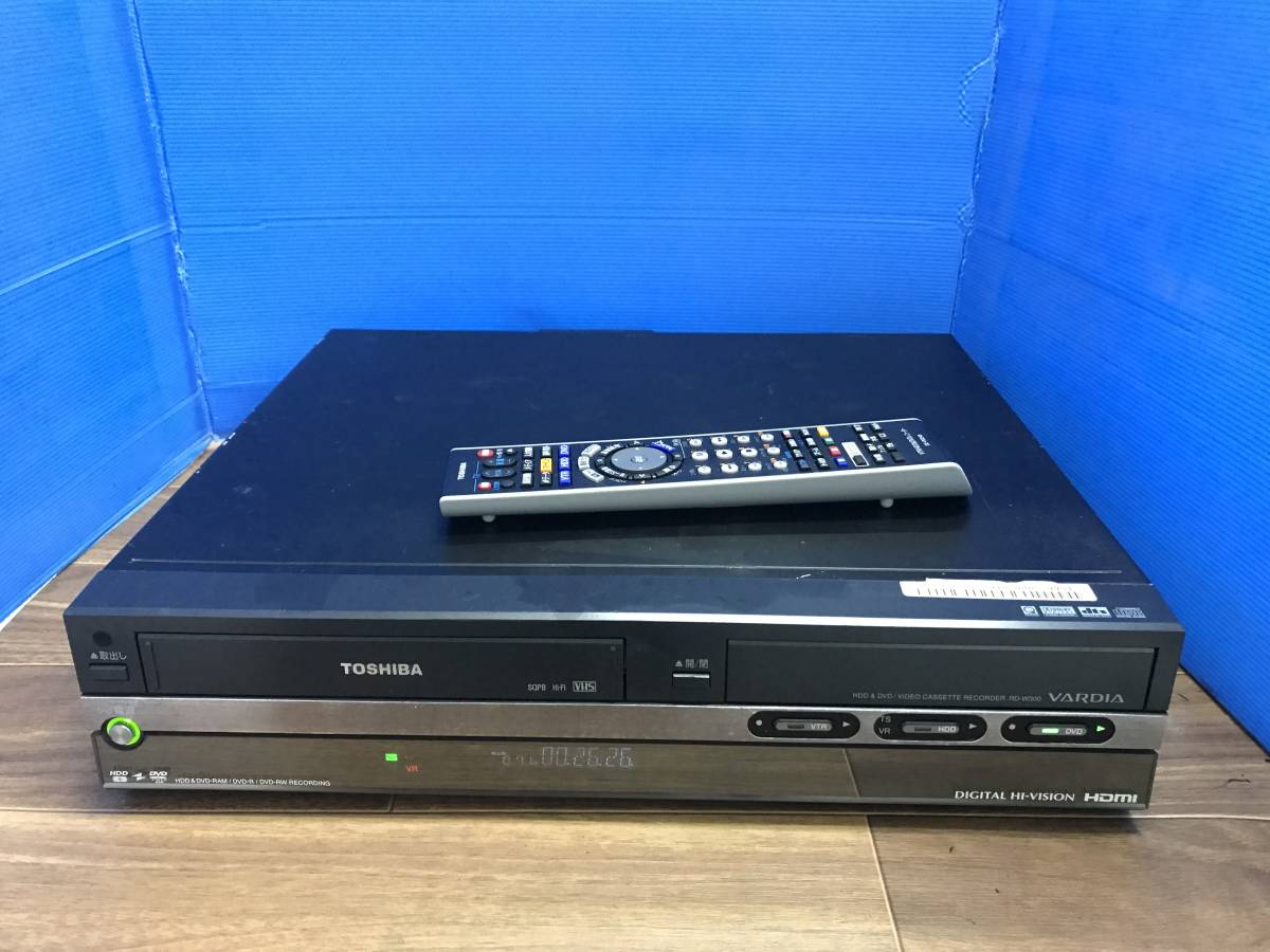 人気を誇る TOSHIBA 純正リモコン付 中古品B-7759 一体型HDD/DVD