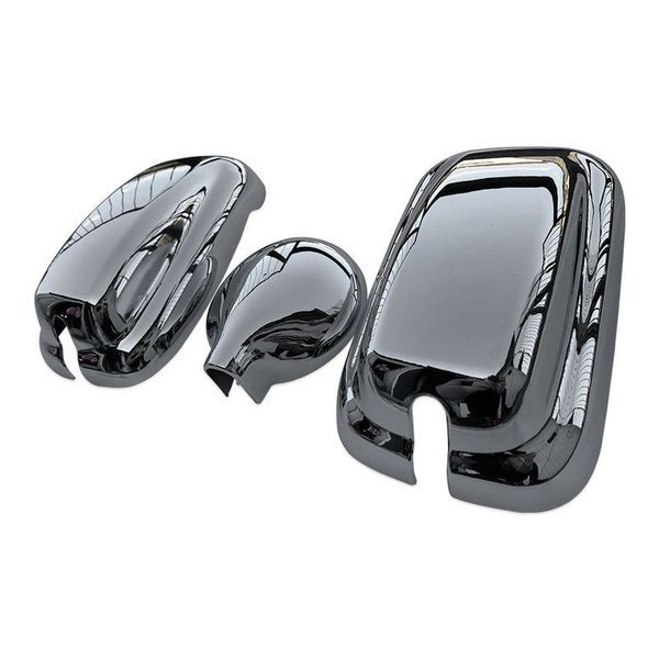  Canter plating mirror cover 3 point set standard wide 144φ Mitsubishi Fuso custom parts truck mirror JP-JT006