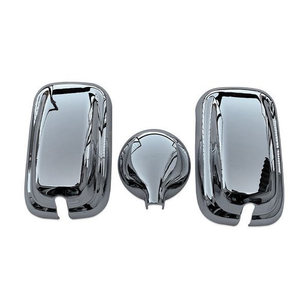  Canter plating mirror cover 3 point set standard wide 144φ Mitsubishi Fuso custom parts truck mirror JP-JT006