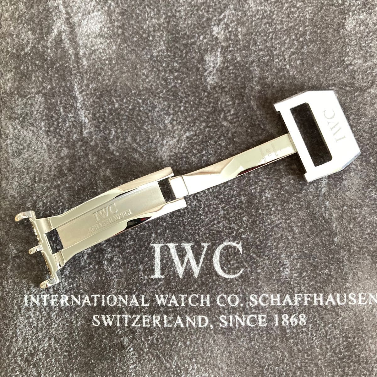 美品】IWC純正ビッグパイロット装着ディプロイメントバックル 尾錠幅