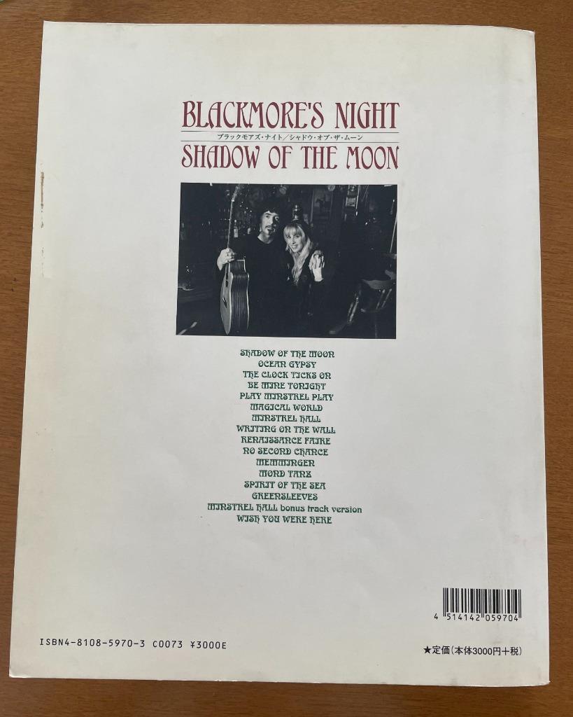 ★ ブラックモアズ・ナイト / Shadow Of The Moon シャドウ・オブ・ザ・ムーン 楽譜 Ritchie Blackmore's Night _画像4