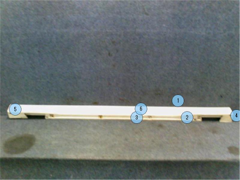 ダイハツ 純正 ムーブコンテ 《 L585S 》 左サイドスポイラー 75854-B2060-A0 P50100-23004277_画像1