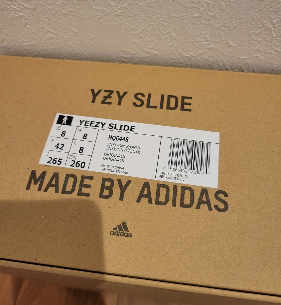 adidas☆YEEZY SLIDE 26.5cm Onyx オニキス イージー スライド