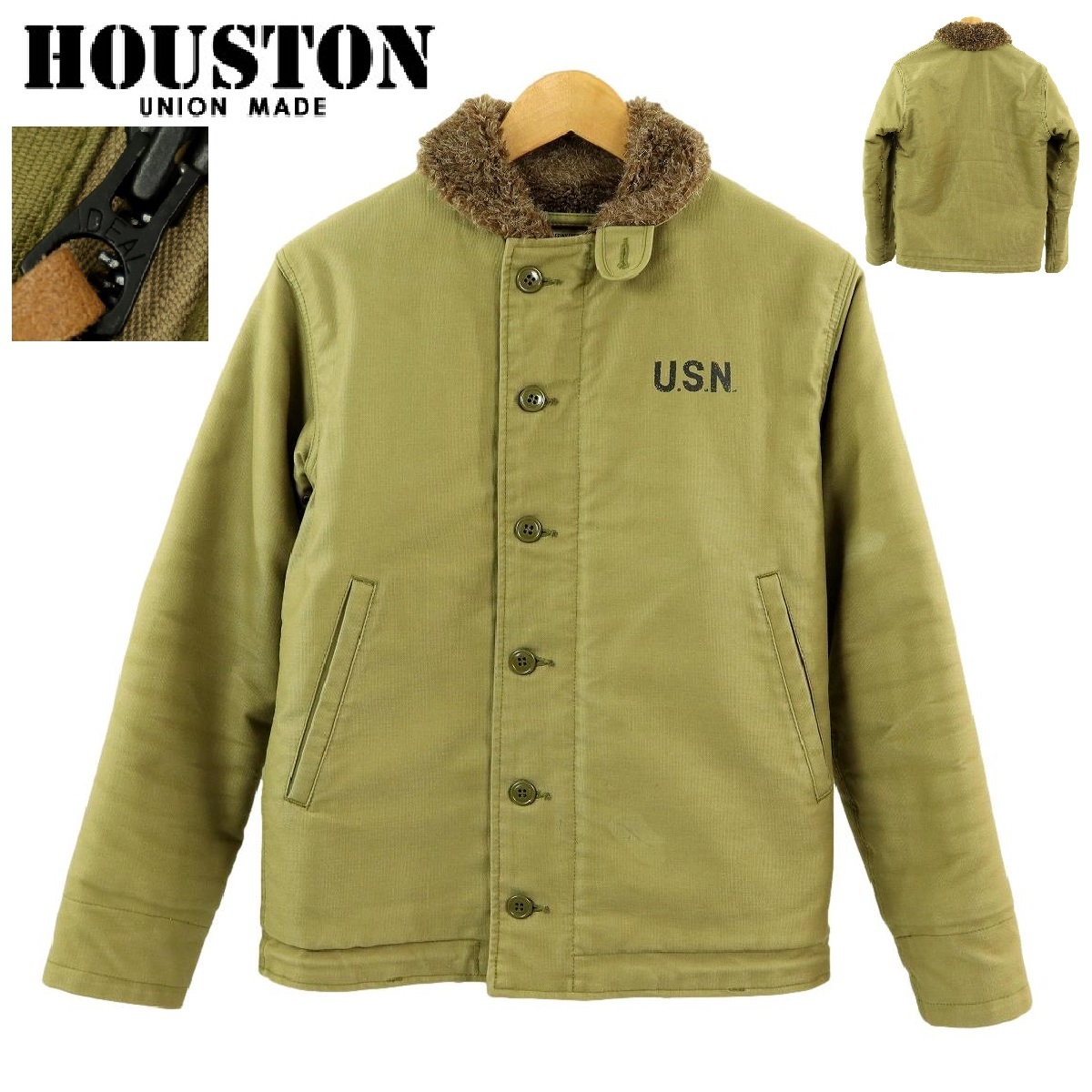 【T164】HOUSTON ヒューストン N-1 デッキジャケット フライトジャケット サイズ36
