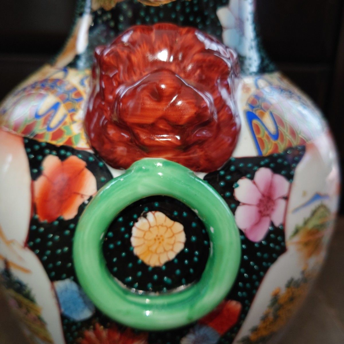 薩摩焼 花瓶 大壺 美女図 人物風俗文花瓶 | alfasaac.com