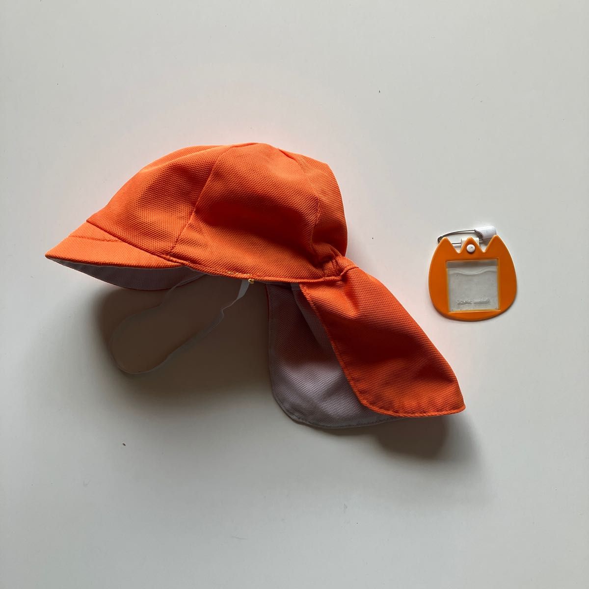 幼稚園　保育園　カラー帽子    記名あり 赤 ピンク オレンジ