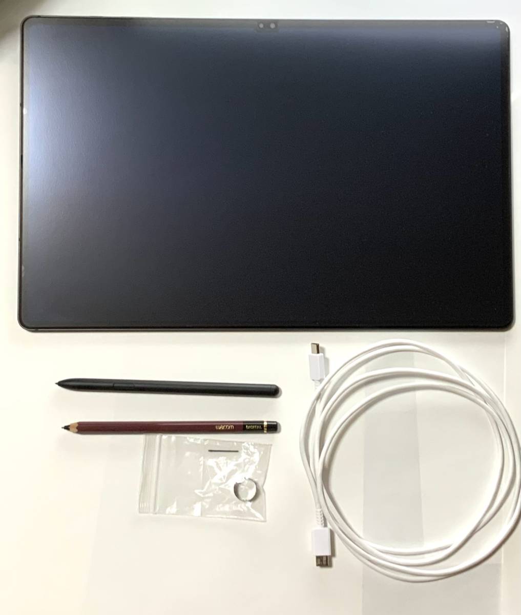 GALAXY TAB S8 ultra Samsung(Wacom Hi-uni DIGITALペン、ペーパーライクフィルム(貼り付け済み)、本体ケースのおまけ付き)