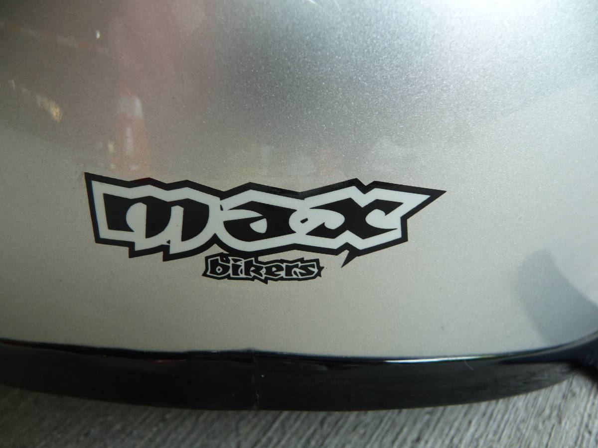 WARNING　石野商会 MAX-777 ハーフヘルメット　サイズ:57-60cm(フリー)　バイクヘルメット　125ccまで