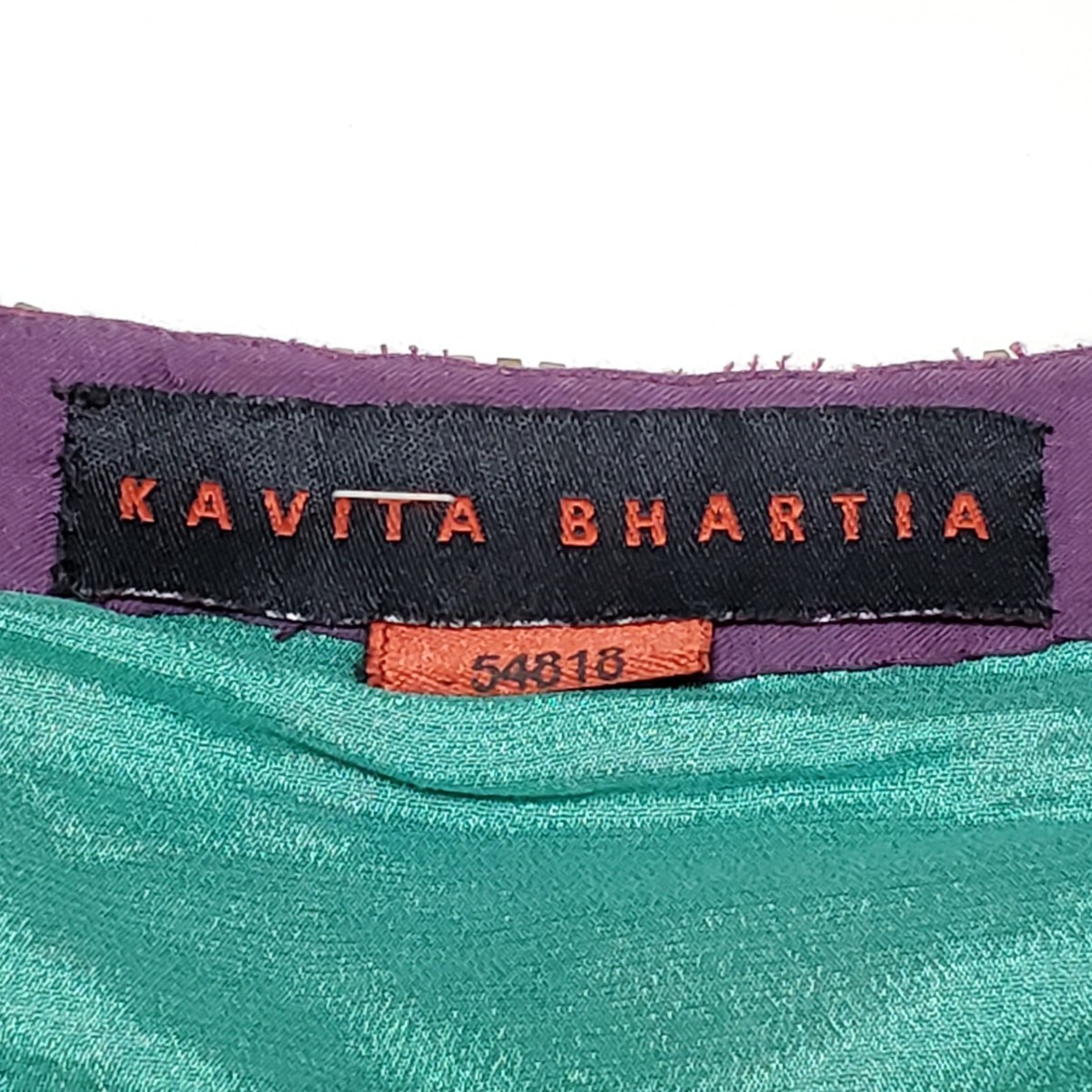 KAVITA BHARTIA カヴィタバルティア チュニック グリーン サイズ約M～L相当 ユーズド品