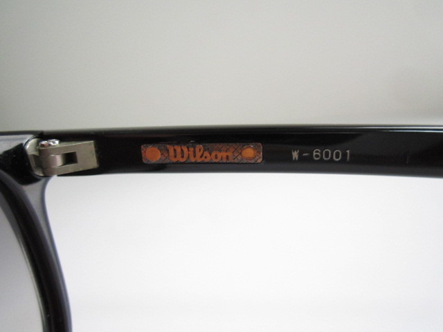 箱◆ビンテージ　レトロ　年代物　Wilson　W-6001　ウィルソン　ウェリントン型　ブラック　サングラス　眼鏡　程度良品