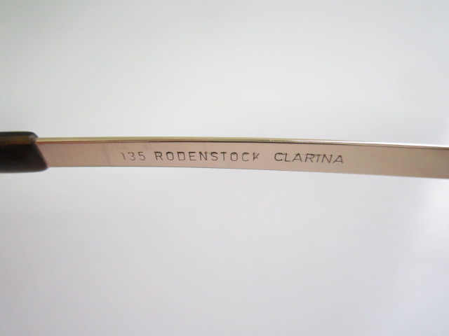 籠◆希少　ビンテージ　レトロ　RODENSTOCK　CLARINA　1/20　10K　ローデンストック　ツーブリ　眼鏡　中古品_画像3