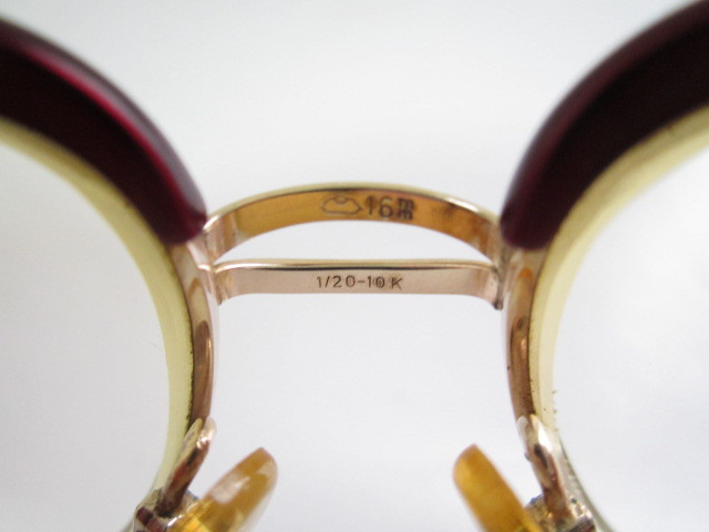 籠◆希少　ビンテージ　レトロ　RODENSTOCK　CLARINA　1/20　10K　ローデンストック　ツーブリ　眼鏡　中古品_画像4