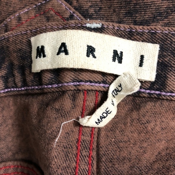 マルニ MARNI パンツ サイズ32 PUJU0019G0 - デニム ブラウン×黒 19AW