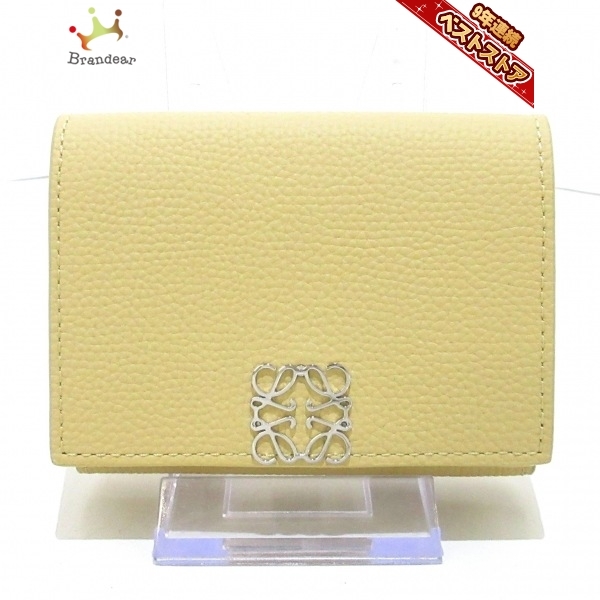 ロエベ 財布 アナグラムトリフォルド 6cc ウォレット 三つ折り