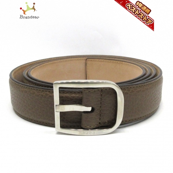グッチ GUCCI 115・46 510309 レザー ブラウン 美品 ベルト