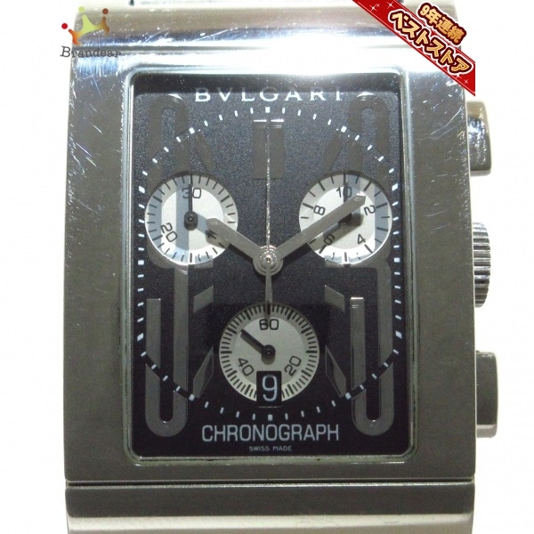 BVLGARI(ブルガリ) 腕時計 レッタンゴロ クロノグラフ RTC49S メンズ