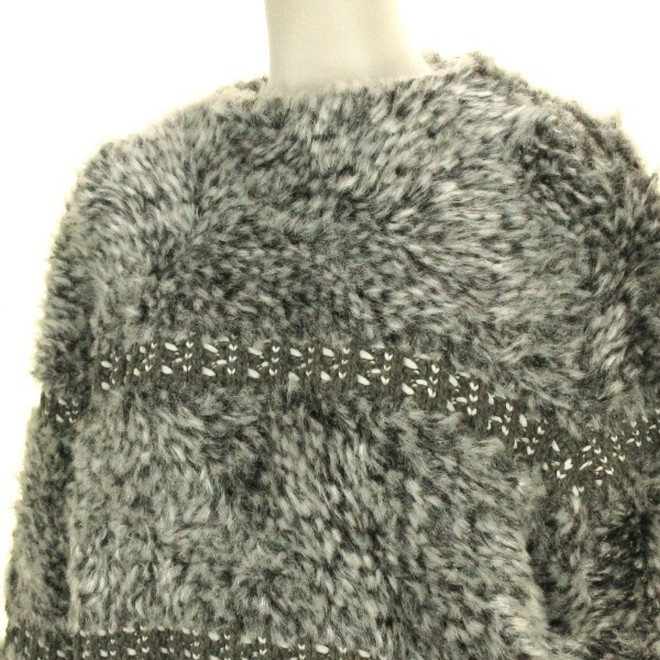 シャネル CHANEL 長袖セーター サイズ36 S P50077 - グレー×ライト