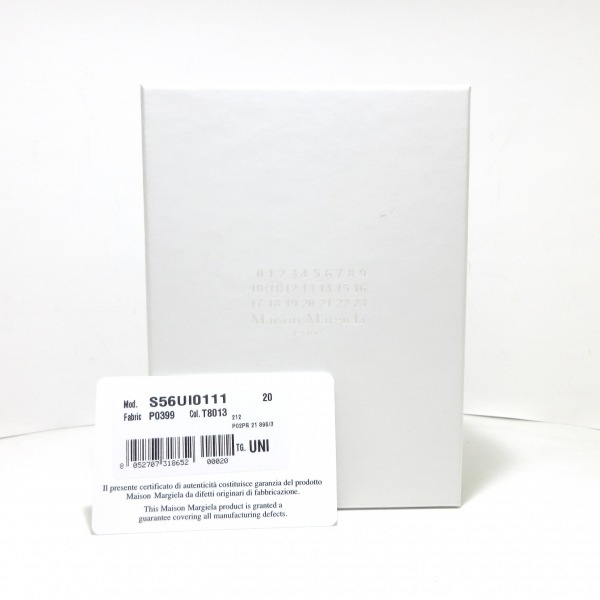 メゾンマルジェラ Maison Margiela 2つ折り財布 S56UI0111 レザー 黒×白 ラウンドファスナー 美品 財布 メゾンマルジェラ Maison Margiela 二つ折り財布ラウンドファスナー S56UI0111 P0399